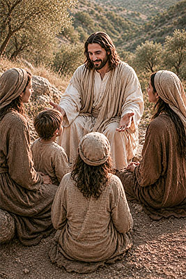 Jesus invites people to come unto Him